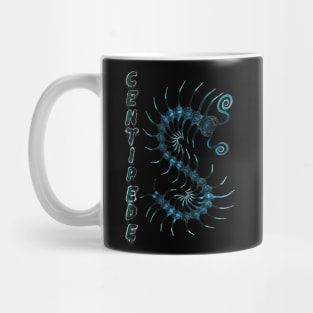 Blue Striped Centipede with Spay Paint Mug